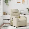 Image de vidaXL Fauteuil inclinable de massage Crème Similicuir372473