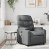 Image de vidaXL Fauteuil de massage inclinable Gris Similicuir372475
