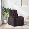 Image de vidaXL Fauteuil inclinable Marron foncé Tissu372484