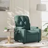 Image de vidaXL Fauteuil inclinable Vert foncé Tissu372485