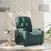 Image de vidaXL Vidaxl Fauteuil Inclinable Vert Foncé Tissu