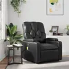 Image de vidaXL Fauteuil de massage inclinable Noir Similicuir372510
