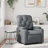Image de vidaXL Fauteuil de massage inclinable Gris Similicuir372513
