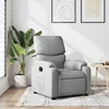 Image de vidaXL Fauteuil inclinable Gris clair Tissu