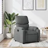 Image de vidaXL Fauteuil inclinable Gris foncé Tissu