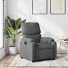 Image de vidaXL Fauteuil inclinable Gris foncÃ© Tissu