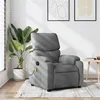 Image de vidaXL Fauteuil de massage inclinable Gris clair Tissu373422