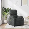 Image de vidaXL Fauteuil de massage inclinable Gris foncé Tissu373423