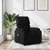 Image de vidaXL Fauteuil de massage inclinable Noir Tissu