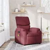 Image de vidaXL Fauteuil de massage inclinable Rouge bordeaux Tissu373425