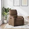 Image de vidaXL Fauteuil de massage inclinable Marron Tissu373426