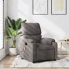 Image de vidaXL Fauteuil de massage inclinable Taupe Tissu373430