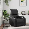 Image de vidaXL Fauteuil inclinable Noir Similicuir373434