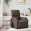 Image de vidaXL Fauteuil inclinable Marron Similicuir373436