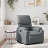 Image de vidaXL Fauteuil inclinable Gris Similicuir373437
