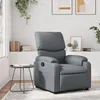 Image de vidaXL Fauteuil inclinable Gris Similicuir