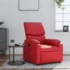 Image de vidaXL Fauteuil inclinable Rouge Similicuir373439