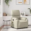 Image de vidaXL Fauteuil inclinable de massage CrÃ¨me Similicuir