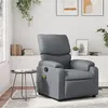 Image de vidaXL Fauteuil de massage inclinable Gris Similicuir373444