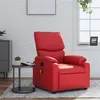 Image de vidaXL Fauteuil de massage inclinable rouge similicuir