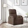 Image de vidaXL Fauteuil inclinable marron tissu microfibre