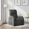 Image de vidaXL Fauteuil inclinable gris foncé tissu microfibre373451