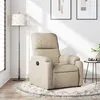 Image de vidaXL Fauteuil inclinable crème tissu microfibre373453