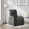 Image de vidaXL Fauteuil inclinable de massage gris foncé tissu microfibre373458