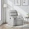 Image de vidaXL Fauteuil de massage inclinable Gris clair Tissu373474