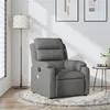 Image de vidaXL Fauteuil de massage inclinable Gris foncé Tissu
