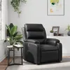 Image de vidaXL Fauteuil inclinable Noir Similicuir