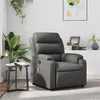 Image de vidaXL Fauteuil de massage inclinable Gris Similicuir373496