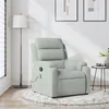 Image de vidaXL Fauteuil de massage inclinable gris clair velours