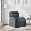 Image de vidaXL Vidaxl Fauteuil De Massage Inclinable Gris Foncé Velours