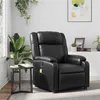 Image de vidaXL Fauteuil de massage inclinable Noir Similicuir373529
