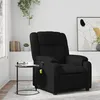 Image de vidaXL Fauteuil de massage inclinable Noir Similicuir