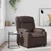 Image de vidaXL Fauteuil de massage inclinable Marron Similicuir373531