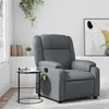Image de vidaXL Fauteuil de massage inclinable Gris Similicuir373532