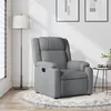 Image de vidaXL Fauteuil inclinable Gris clair Tissu373536