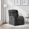 Image de vidaXL Vidaxl Fauteuil De Massage Inclinable Gris Foncé Tissu