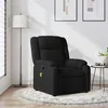 Image de vidaXL Fauteuil de massage inclinable Noir Tissu373550