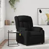 Image de vidaXL Vidaxl Fauteuil De Massage Inclinable Noir Similicuir