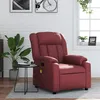 Image de vidaXL Fauteuil de massage inclinable Rouge bordeaux Similicuir