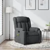 Image de vidaXL Fauteuil de massage inclinable Gris foncé Tissu373587