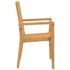 Image de Vidaxl Ensemble Ã DÃ®ner De Jardin 7 Pcs Bois De Teck Solide