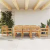 Image de vidaXL Ensemble à dîner de jardin 9 pcs Bois de teck solide