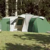 Image de vidaXL Tente familiale à dôme 12 personnes vert imperméable94346