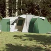 Image de Vidaxl Tente Familiale Ã DÃ´me 12 Personnes Vert ImpermÃ©able