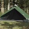 Image de vidaXL Tente de camping tipi 1 personne vert imperméable94383