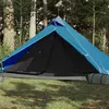 Image de vidaXL Tente de camping tipi 1 personne bleu imperméable94384